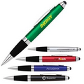 2-in-1 Twist Action Plastic Ballpoint w/ Capacitive Soft Touch Stylus